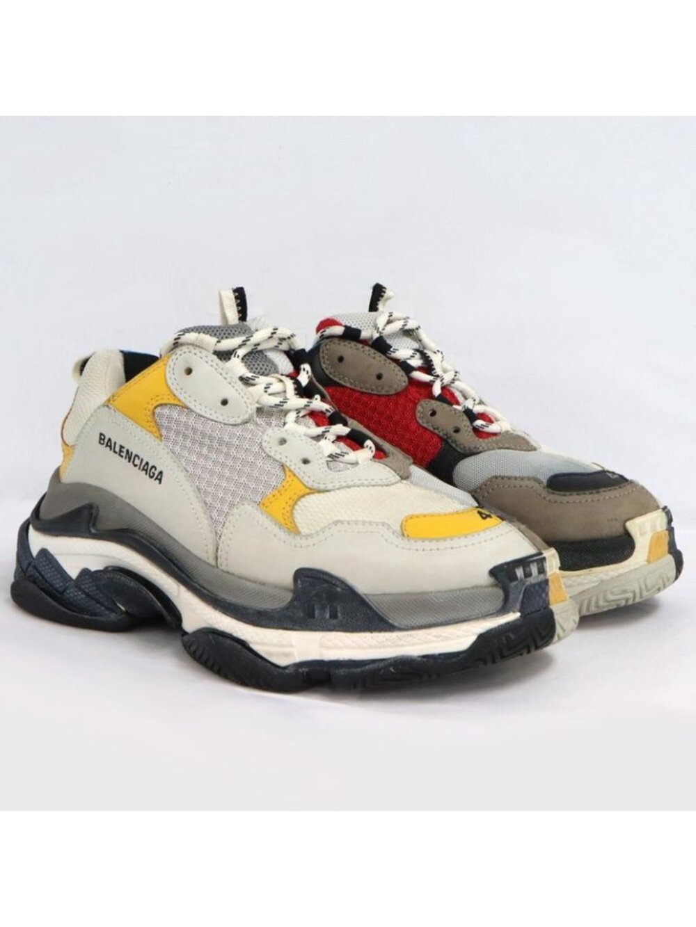 Balenciaga Triple S Split Sneakers Size 42 Multicolo - Picture 6 of 11